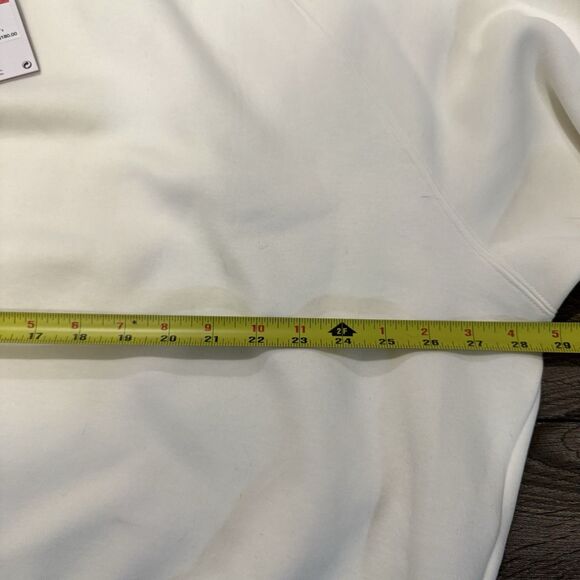 Nike Tech Fleece Reimagined Mens Size L 1/4 Zip Sweatshirt Sail Off White NEW - Picture 6 of 8